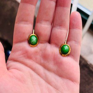 Vintage green earrings